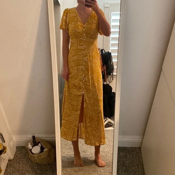 gold aztec dress Fenity Gaia Dress Hire (Green)